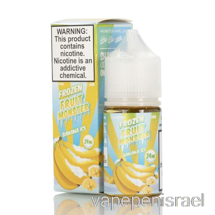 חד פעמי Vape Israel אייס בננה - מלחי מפלצת פירות קפואים - 30 מ"ל 48 מ"ג
